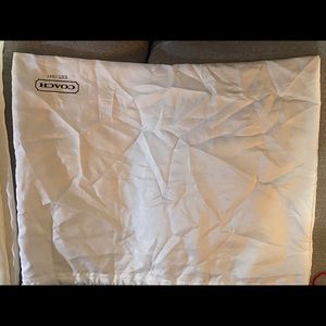 Coach White Dust/Protective cover bag